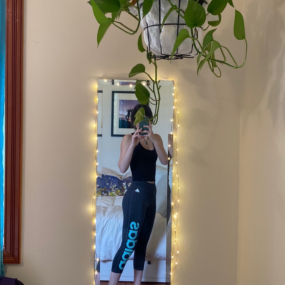 Adidas high rise cropped leggings